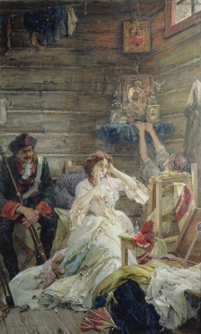 Lady Maria Hamilton Voor de Executie, 26 maart 1799 door Pavel Alexandrovich Svedomsky