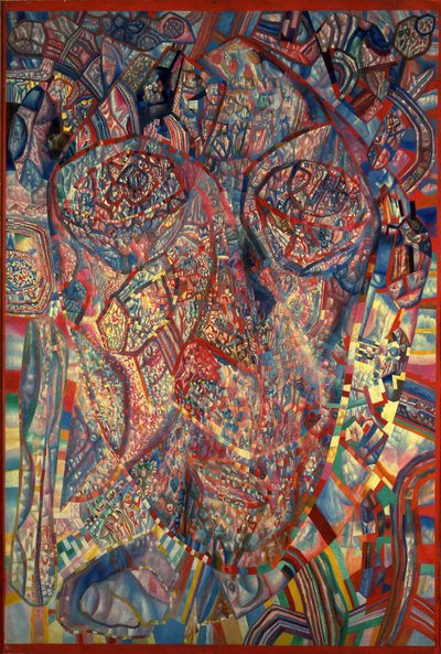 Een levend Hoofd, 1923 door Pavel Nikolayevich Filonov
