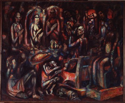 Feest van de koningen, 1913 door Pavel Nikolayevich Filonov