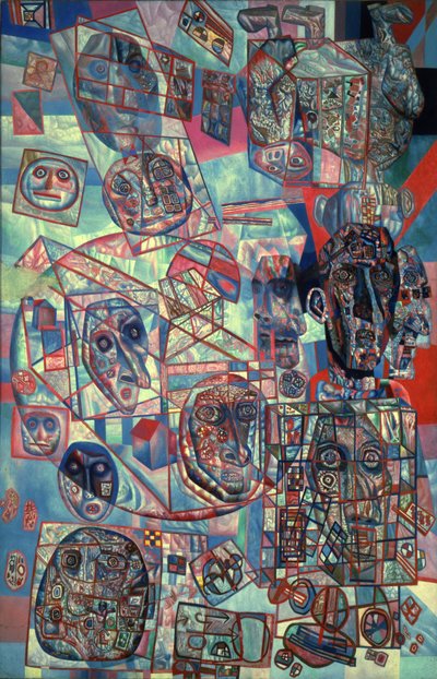 De man in de wereld, 1925 door Pavel Nikolayevich Filonov
