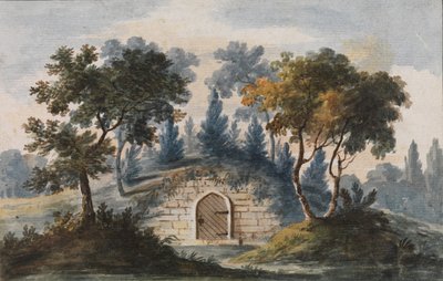Graf van Generaal Washington in Mount Vernon Kopie na Gravure in The Port Folio..., 1811-ca.1813 door Pavel Petrovic Svin