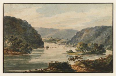 Uitzicht op de Potomac bij Harpers Ferry door Pavel Petrovich Svinin