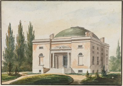 De Pennsylvania Academie voor Schone Kunsten, Philadelphia (Kopie naar een gravure in The Port Folio Magazine, juni 1809) door Pavel Petrovich Svinin