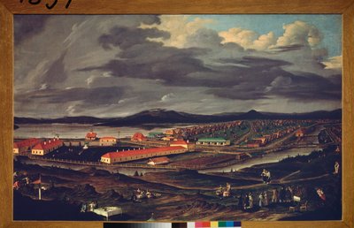 Oeral, de Demidov-staalfabriek door Pavel Petrovich Vedenetsky