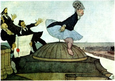 Nieuwe Minerva De triomf van Sergei Dyagilev, 1901 door Pavel Yegorovich Shcherbov