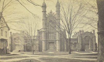 Bibliotheek, Yale University, 19e eeuw door Peck Brothers