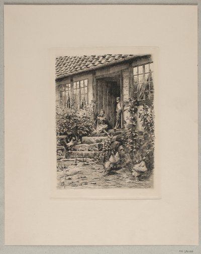 Kinderen op de trap door Peder Monsted