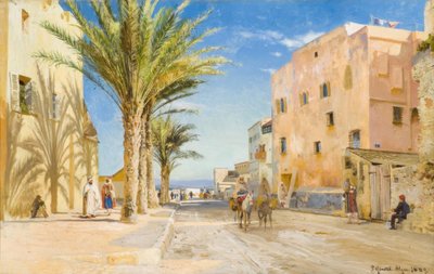 Algiers, middag in Algiers door Peder Monsted