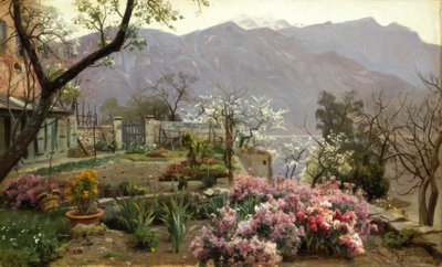 Bloementuin bij Bellagio door Peder Monsted