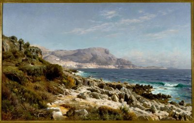 Kust bij Monte Carlo door Peder Monsted