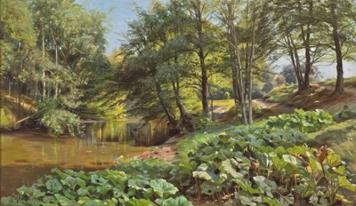 Zonnige Meidag aan de Bosbeek door Peder Monsted