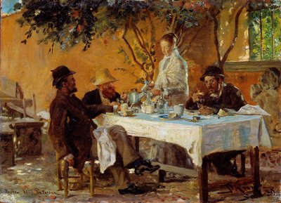 Ontbijt in Sora door Peder Severin Krøyer