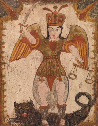 Aartsengel Sint Michaël, c. 1810 door Pedro Antonio Frésquis