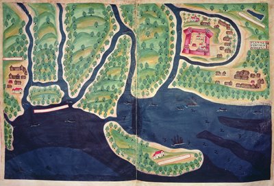 Kaart van Sofala, Mozambique, uit 