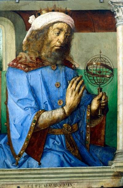 Ptolemaeus, Alexandrijnse Griekse astronoom en geograaf, eind 15e eeuw door Pedro Berruguete