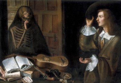 De dood en de ridder door Pedro de Camprobín