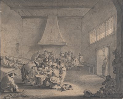 Wachtruimte Scène, ca. 1700 door Peeter Bout