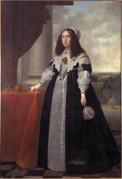 Portret van aartshertogin Cecilia Renata van Oostenrijk (1611-1644), koningin van Polen, door Danckers de Rij, Peeter (c. 1605-1661) door Peeter Danckers de Rij