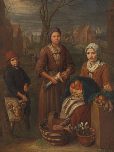 Allegorie van de maand maart door Peeter Snijers