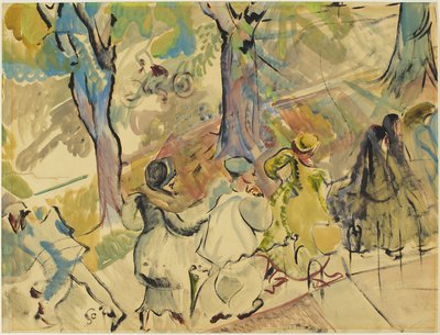 Jarvis Street Trottoir, ca. 1936 door Pegi Nicol Macleod