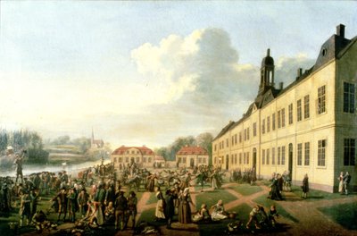 Oogstbier bij Svartsjo door Pehr Hilleström
