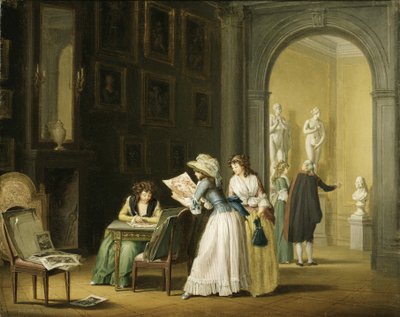 Interieur uit een Kunstcollectie door Pehr Hilleström