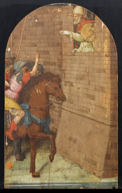 Sint Geminiano redt Modena van Attila de Hun door Pellegrino Aretusi