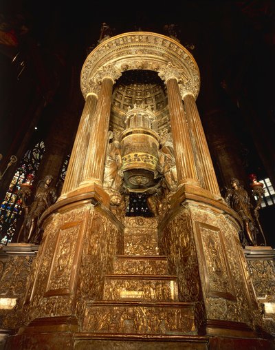 Italië, Lombardije, Milaan, kathedraal interieur, ciborium door Pellegrino Tibaldi bekend als "il Pellegrini" door Pellegrino Tibaldi
