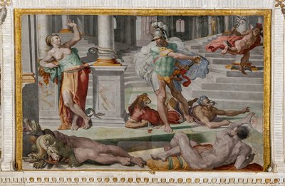 Ulysses en Circe (detail) door Pellegrino Tibaldi