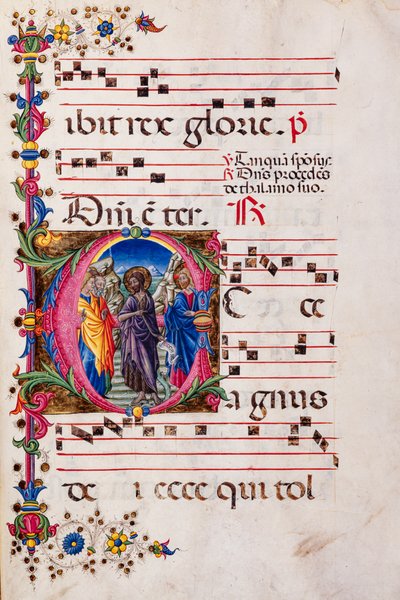 Piccolomini Bibliotheek: koorboek, cod. 2.B, ff. 105r met 