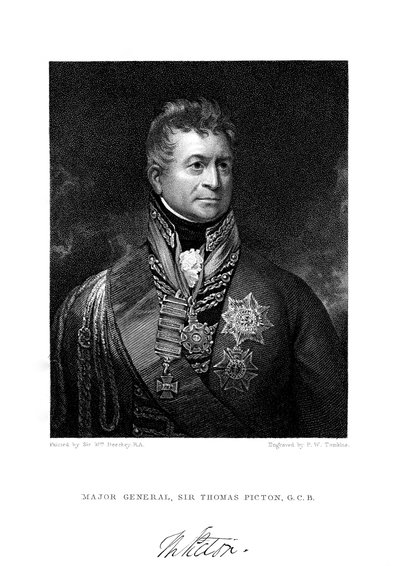 Sir Thomas Picton, Britse soldaat door Peltro William Tomkins