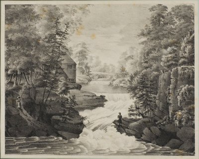 Landschap met waterval door Pendleton