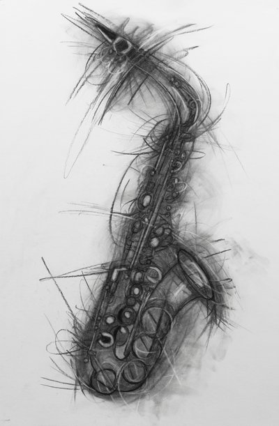 Saxofoon, 2005 door Penny Warden