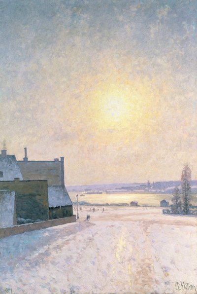 Zon en Sneeuw, Scène uit Stockholm door Per Ekstrom