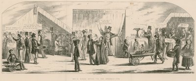 Bartholomew Fair, Londen: Zondag voor de kermis, Greenwich door Percy Cruikshank