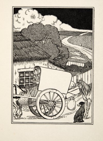 Een dragershond, uit Honderd anekdotes van dieren, pub. 1924 door Percy J. Billingshurst