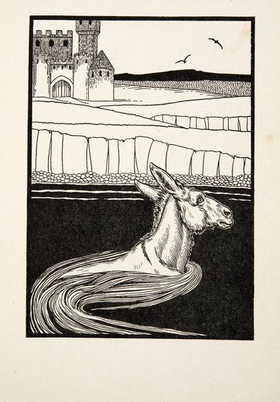 Een ezel weggegooid, uit Honderd anekdotes van dieren, pub. 1924 door Percy J. Billingshurst