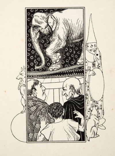 Olifant Touwdansen, uit Honderd Anekdotes van Dieren, uitgegeven 1924 door Percy J. Billingshurst
