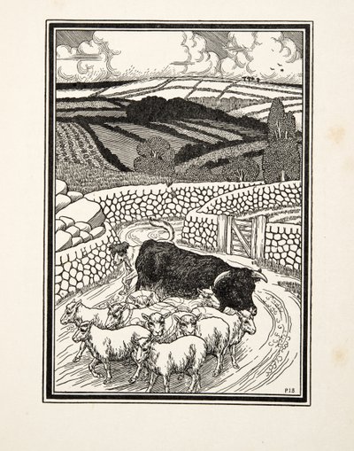 Naar de markt gaan, uit Honderd anekdotes van dieren, pub. 1924 door Percy J. Billingshurst