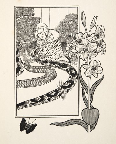 Kinderlijke fascinatie, uit Honderd anekdotes van dieren, pub. 1924 door Percy J. Billingshurst