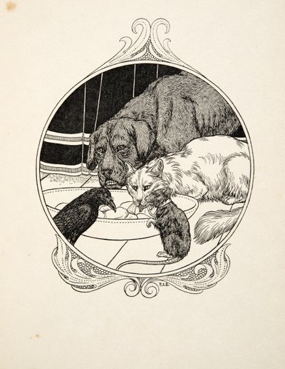Vreemde Broederschap, uit Honderd Anekdotes van Dieren, uitgegeven 1924 door Percy J. Billingshurst