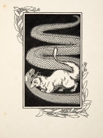 Slangenvernietigers, uit Honderd Anekdotes van Dieren, uitgegeven 1924 door Percy J. Billingshurst