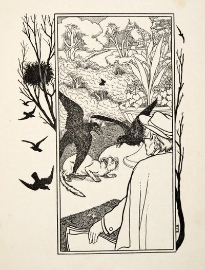 De Kat en Kraaien, uit Honderd Anekdotes van Dieren, pub. 1924 door Percy J. Billingshurst