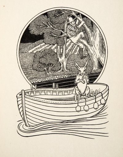 De vanger gevangen, uit Honderd anekdotes van dieren, pub. 1924 door Percy J. Billingshurst