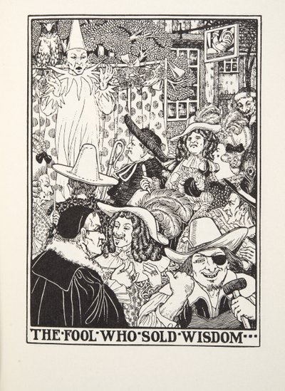 De dwaas die wijsheid verkocht, uit Fontaine Fabels, uitgegeven 1905 (gravure) door Percy J. Billingshurst