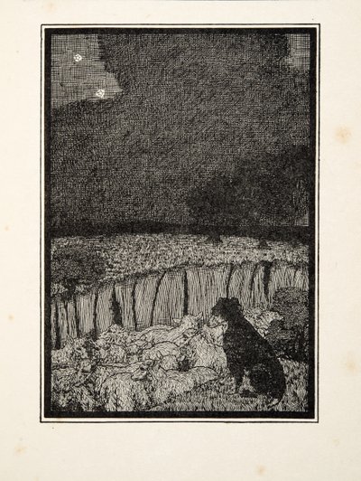 De herdershond, uit Honderd anekdotes van dieren, pub. 1924 door Percy J. Billingshurst