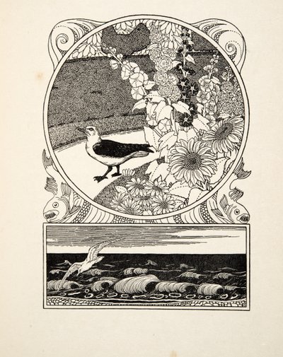 De tamme meeuw, uit Honderd anekdotes van dieren, uitgegeven 1924 (gravure) door Percy J. Billingshurst