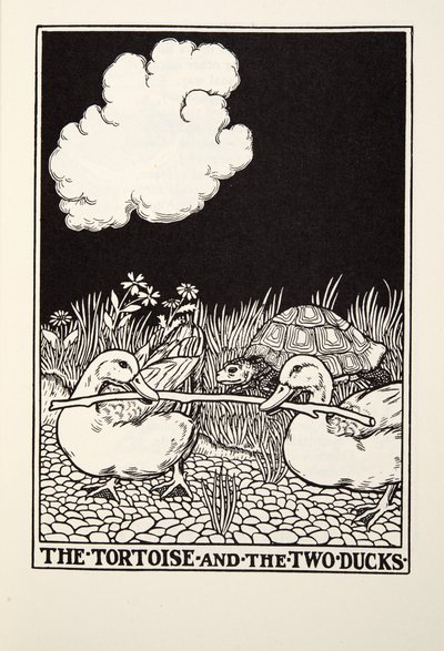 De Schildpad en de Twee Eenden, uit Fontaine Fabels, uitgegeven 1905 door Percy J. Billingshurst