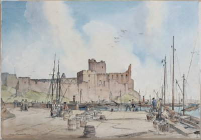 Peel Castle, Isle of Man door Percy Lancaster