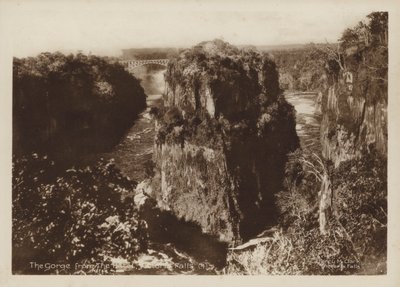 De kloof vanaf het hotel, Victoria Falls door Percy M. Clark